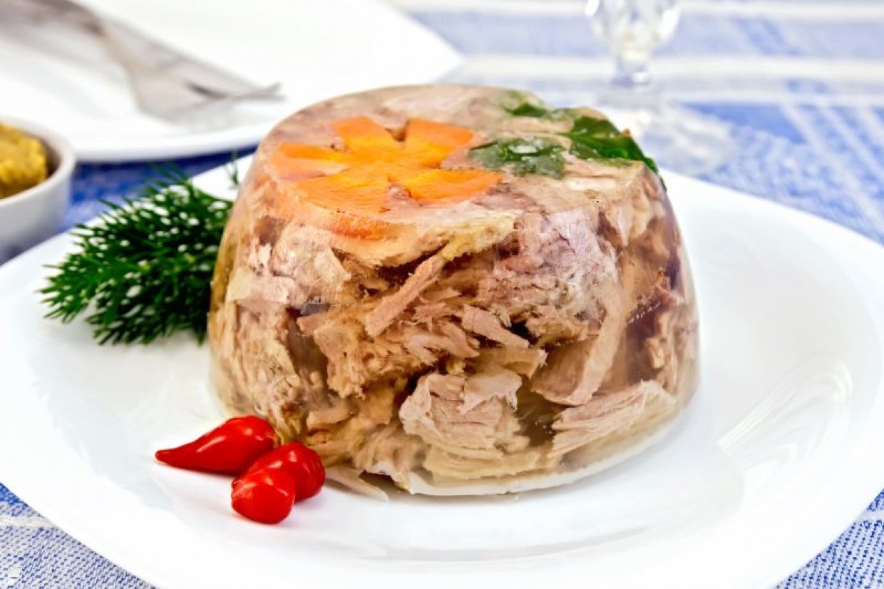 Холодец из курицы с желатином Холодец из курицы с желатином