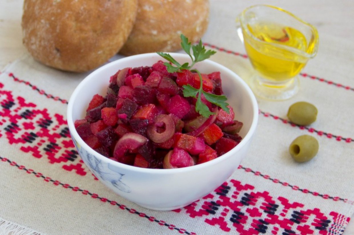 Винегрет с оливками Винегрет с оливками