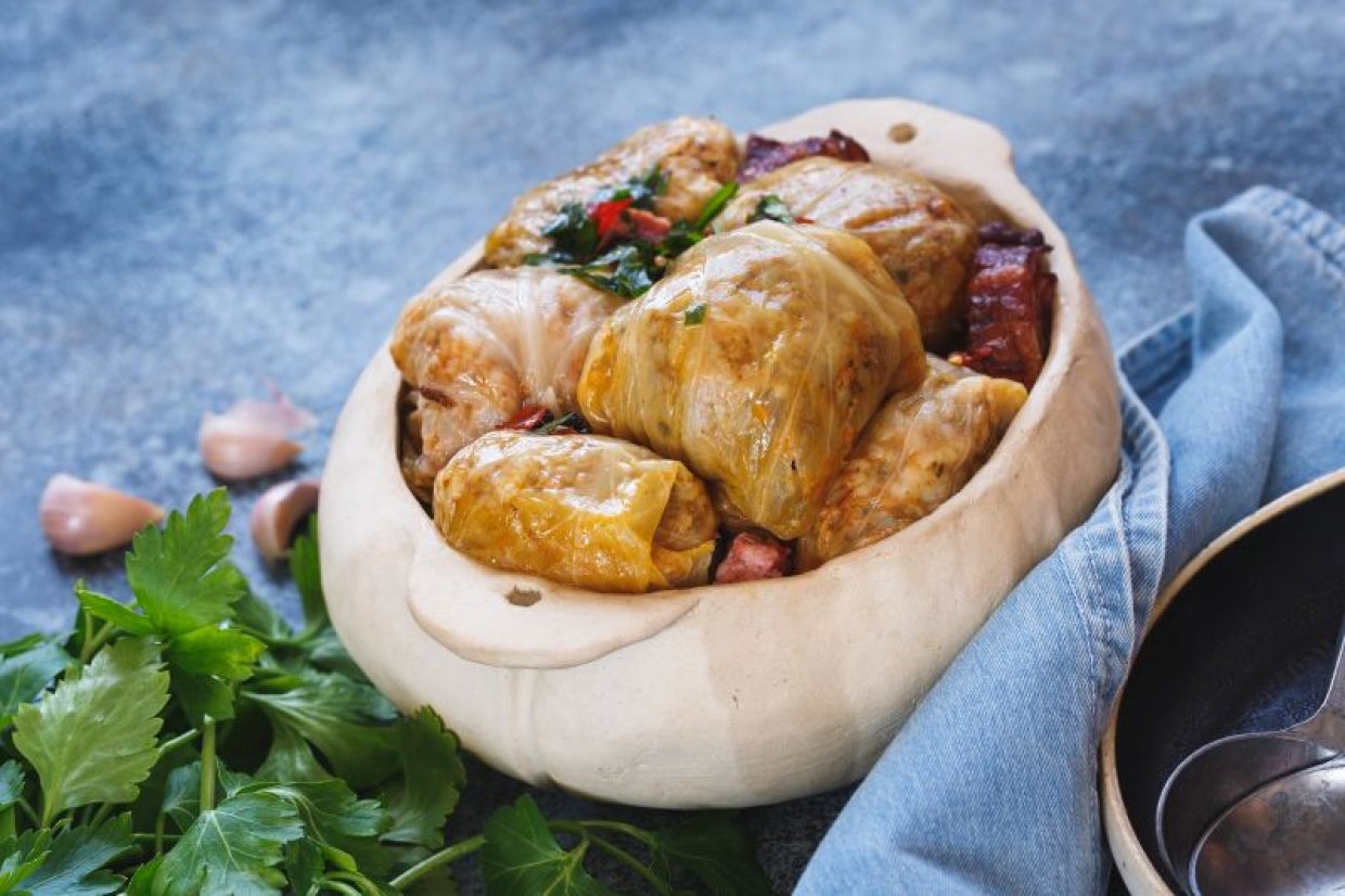 Голубцы с гречкой и фаршем
