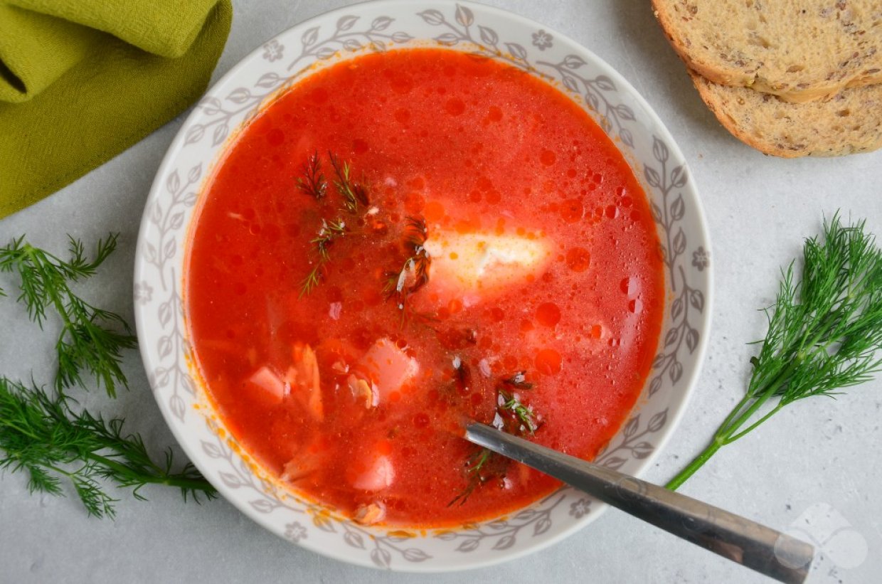 Классический борщ с курицей Классический борщ с курицей