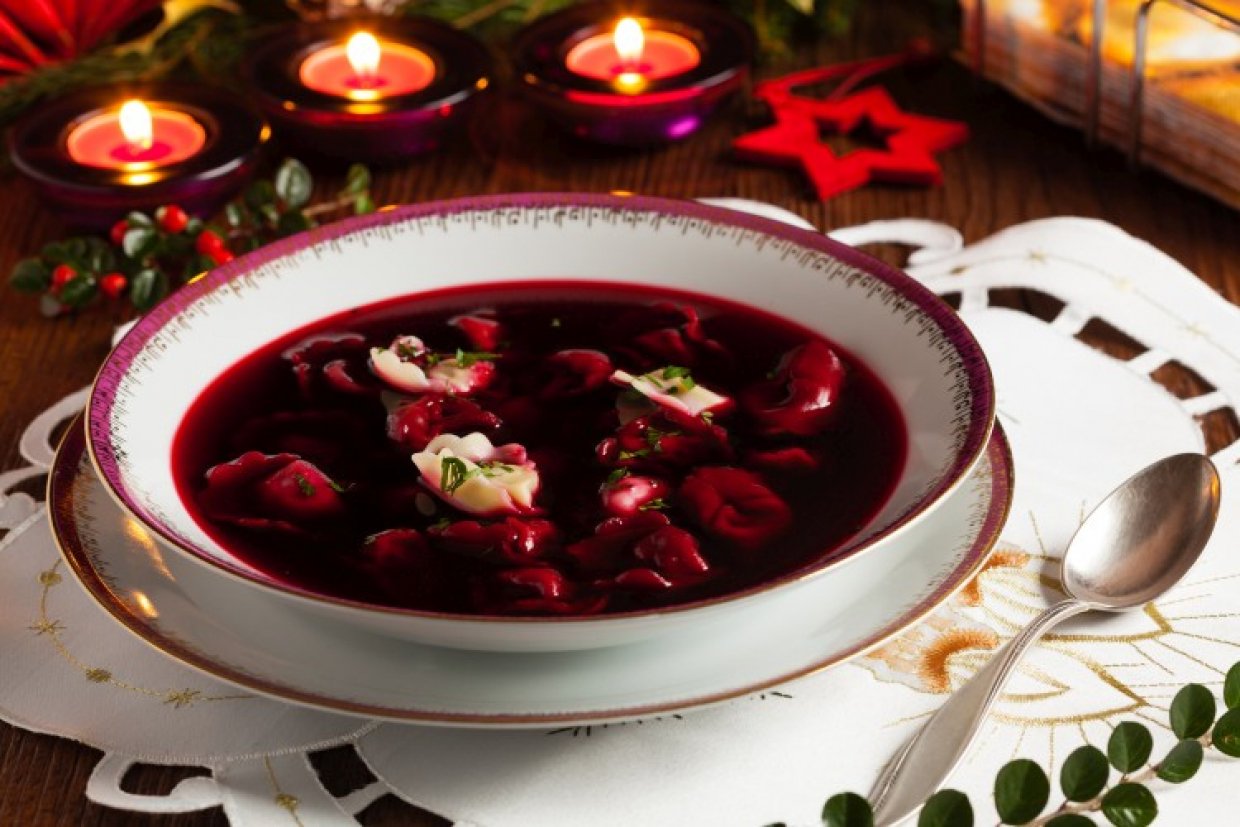 Польский борщ с клецками Польский борщ с клецками