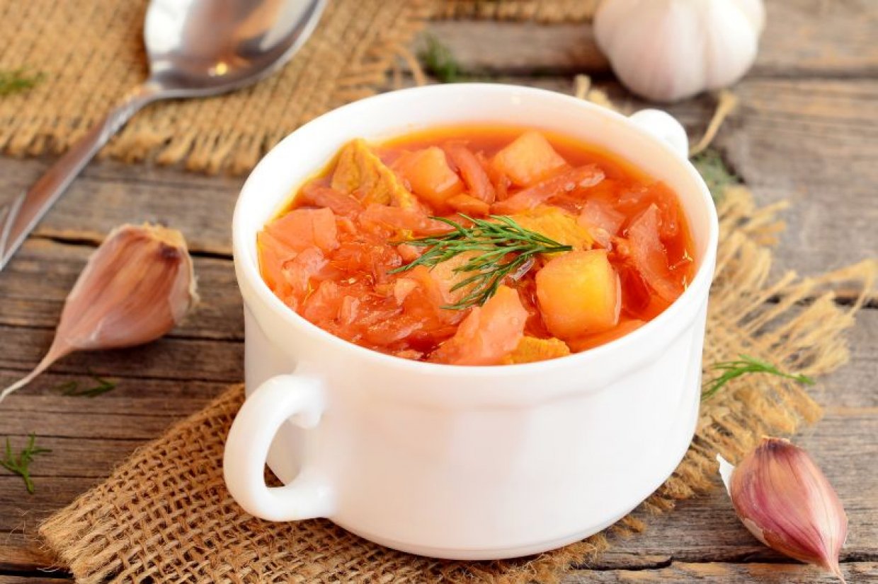 Борщ с квашеной капустой Борщ с квашеной капустой