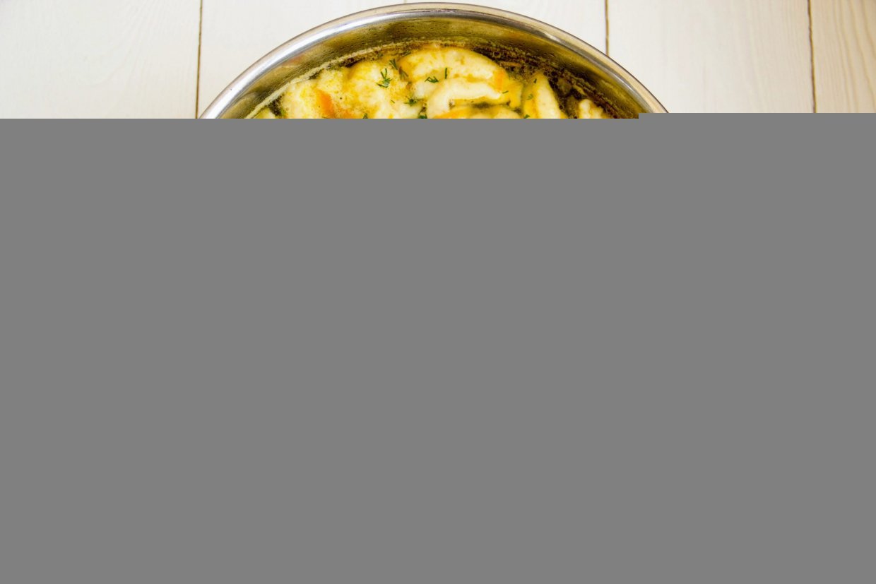 Мясной суп с клецками – фото приготовления рецепта, шаг 9