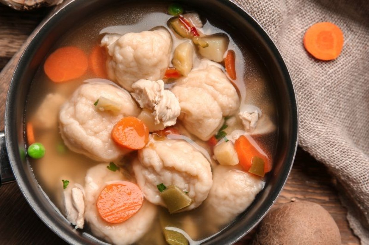 Суп с индейкой и клецками Суп с индейкой и клецками