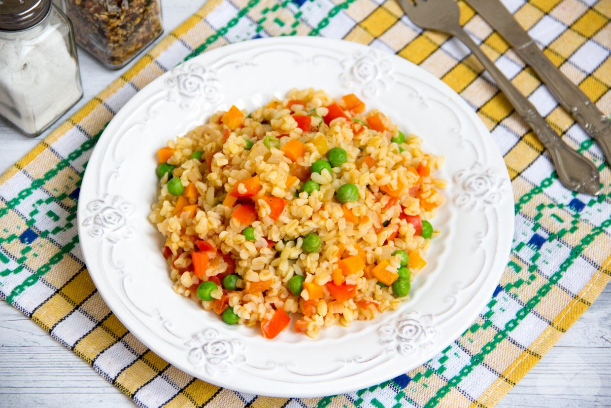 Булгур с овощами Булгур с овощами