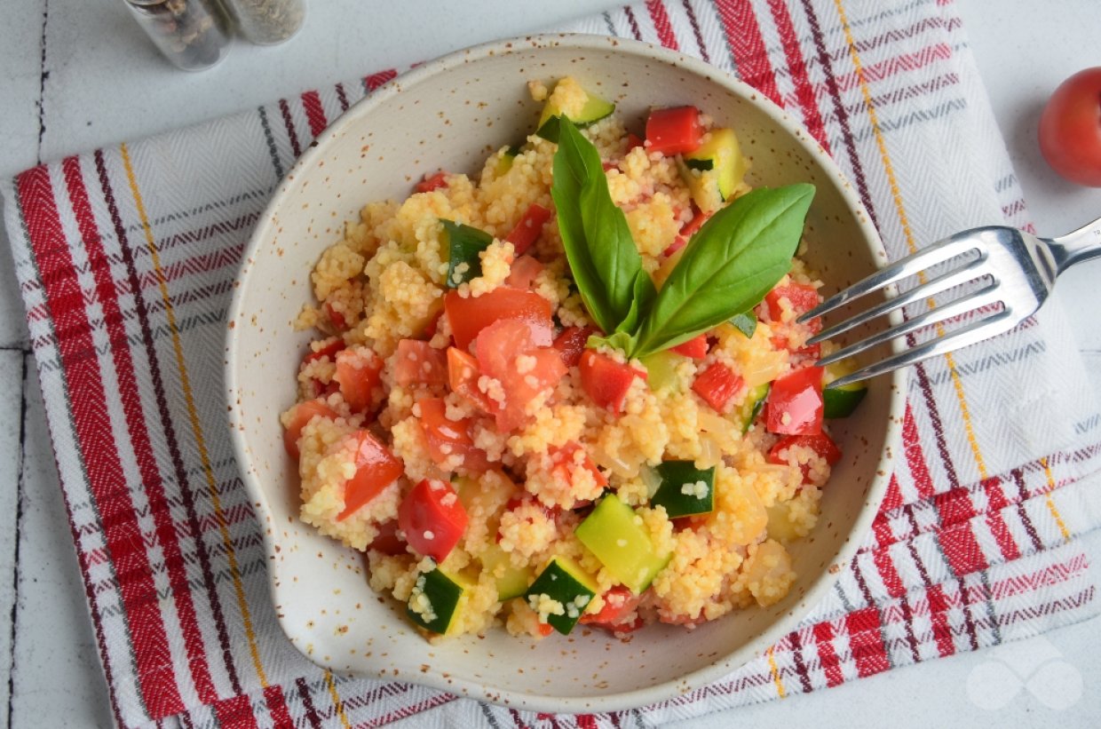 Кускус с овощами – фото приготовления рецепта, шаг 6 Кускус с овощами – фото приготовления рецепта, шаг 6