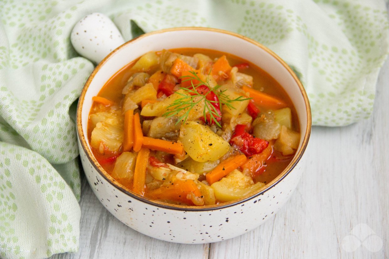 Овощное рагу без картошки