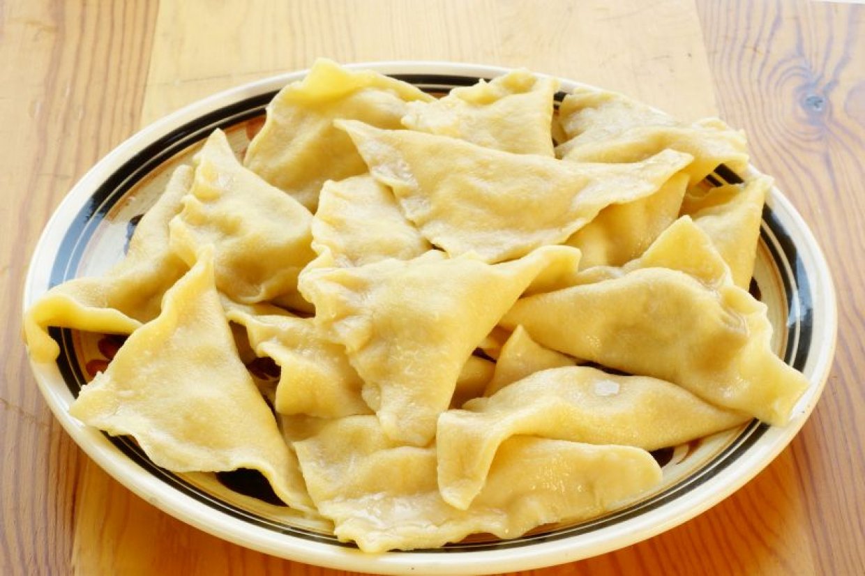 Креплах с куриным фаршем Креплах с куриным фаршем