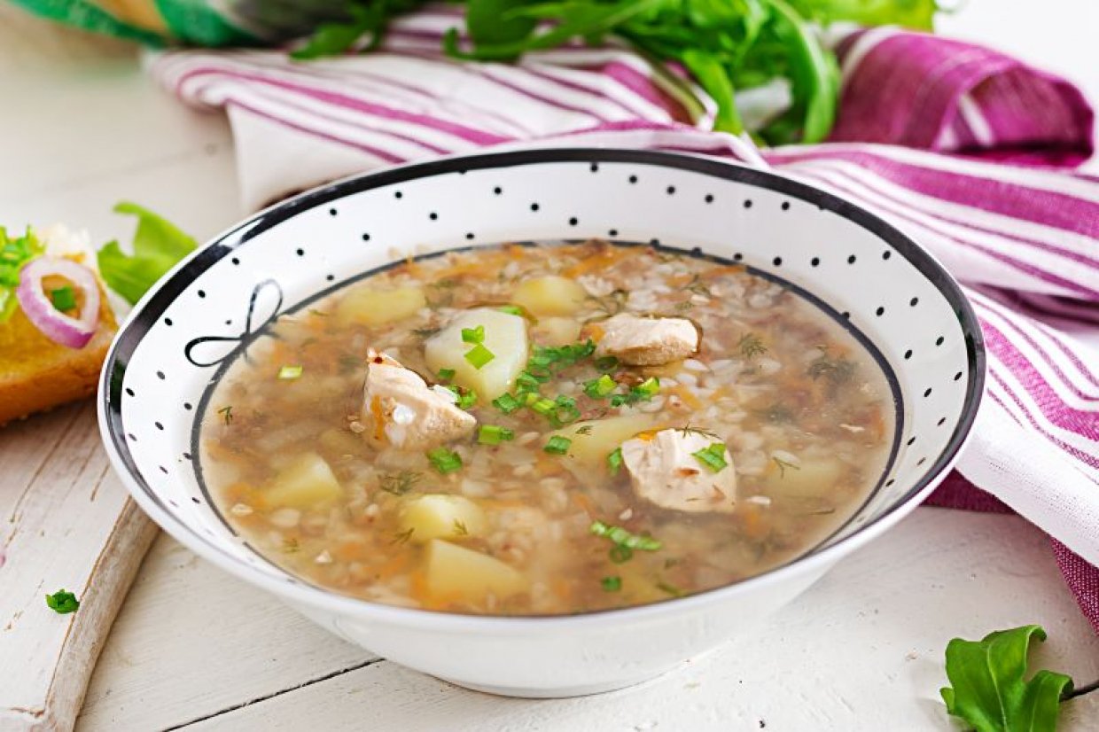 Гречневый суп с курицей Гречневый суп с курицей