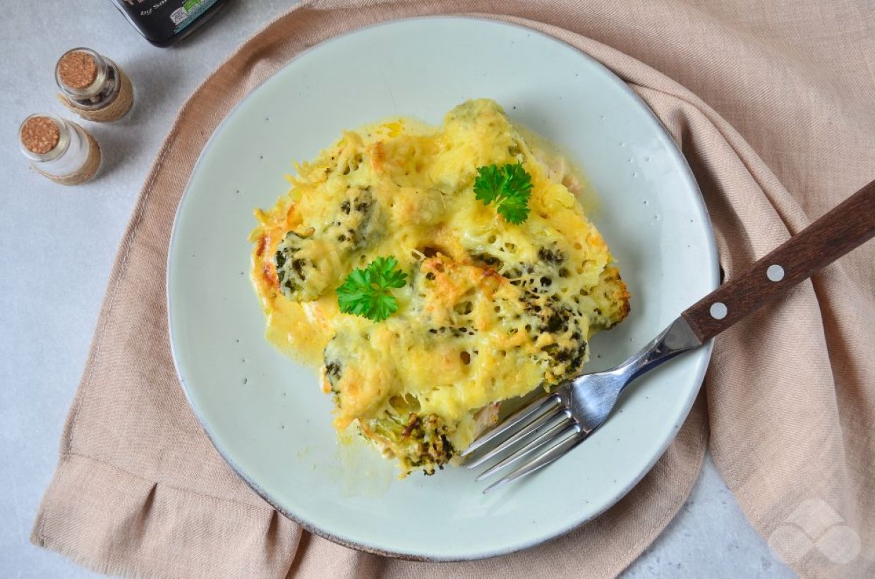 Курица с брокколи под сыром – фото приготовления рецепта, шаг 5