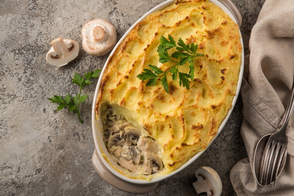 Пастуший пирог с курицей Пастуший пирог с курицей