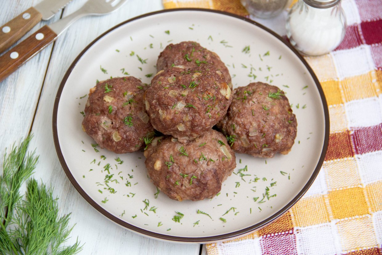 Мясные котлеты в духовке – фото приготовления рецепта, шаг 6
