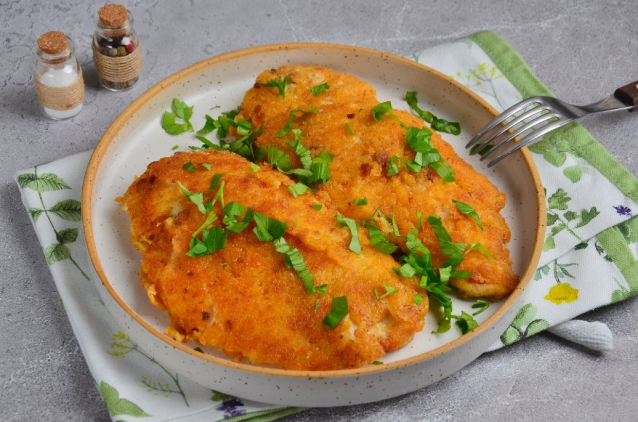 Куриные отбивные в кляре из майонеза Куриные отбивные в кляре из майонеза