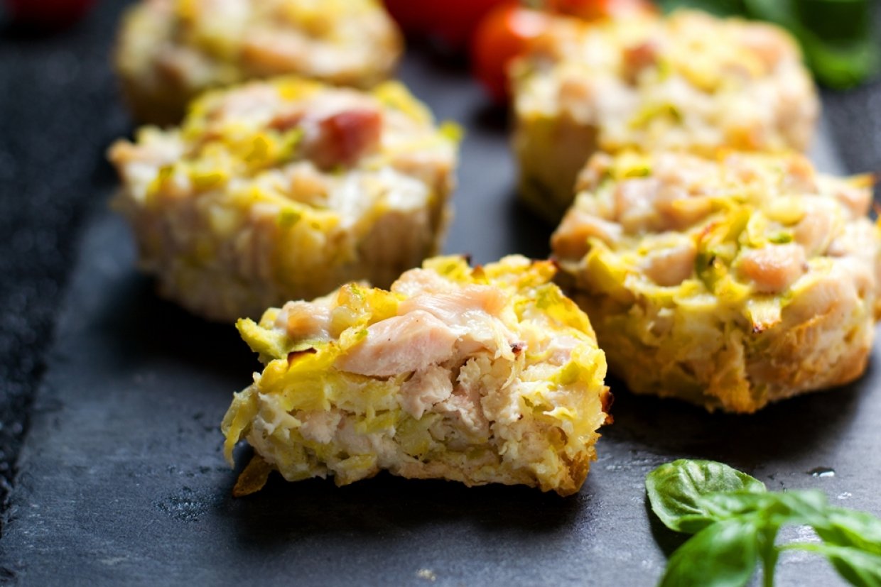 Яичные маффины с курицей и куркумой Яичные маффины с курицей и куркумой