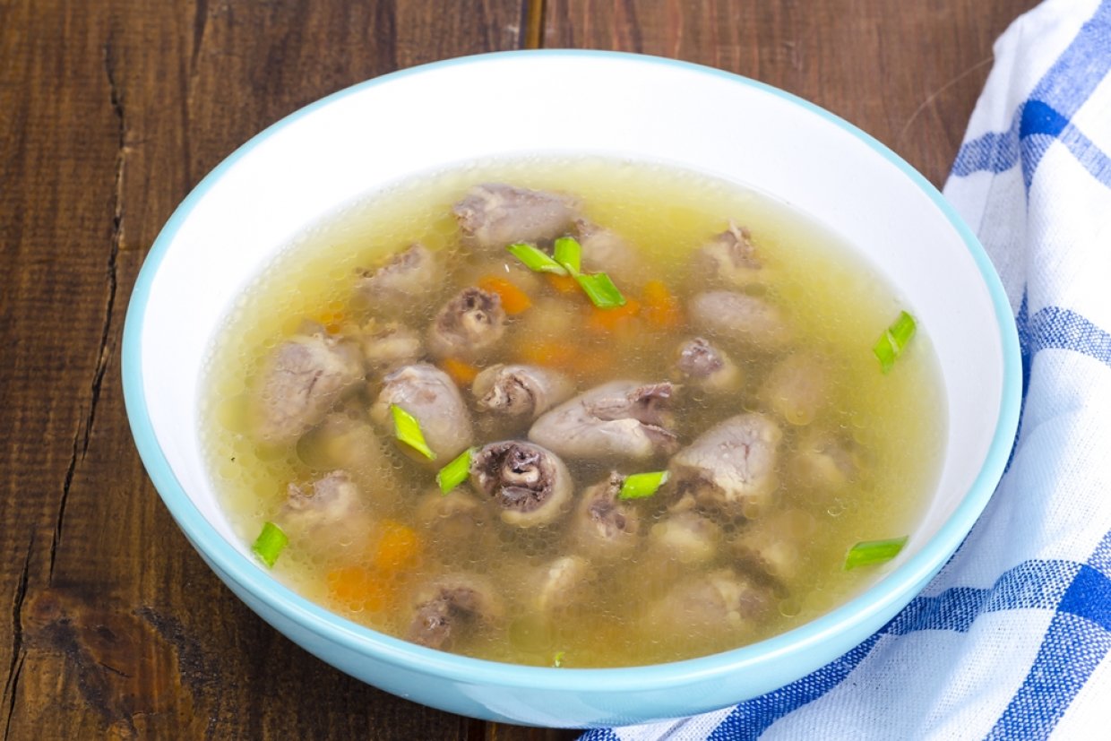 Бульон из куриных сердечек Бульон из куриных сердечек