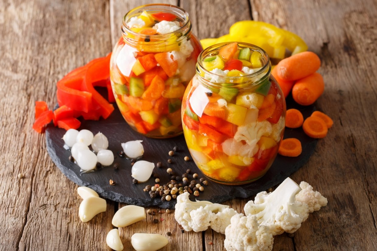 Салат с перцем и цветной капустой