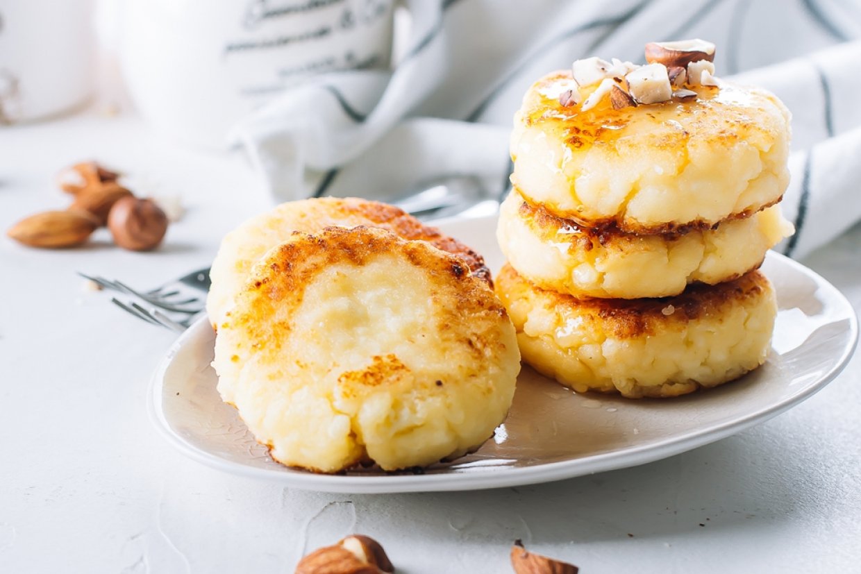 Сырники с фундуком Сырники с фундуком