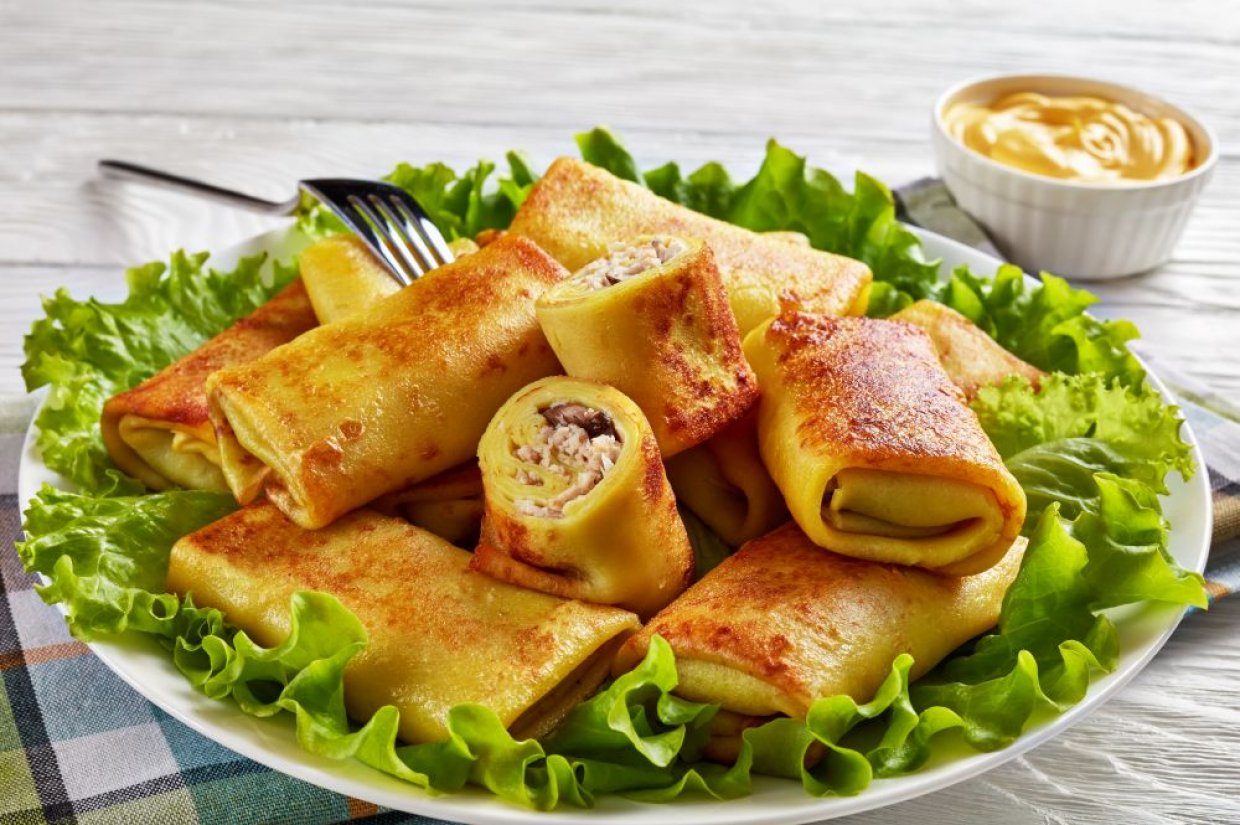 Блины с курицей Блины с курицей