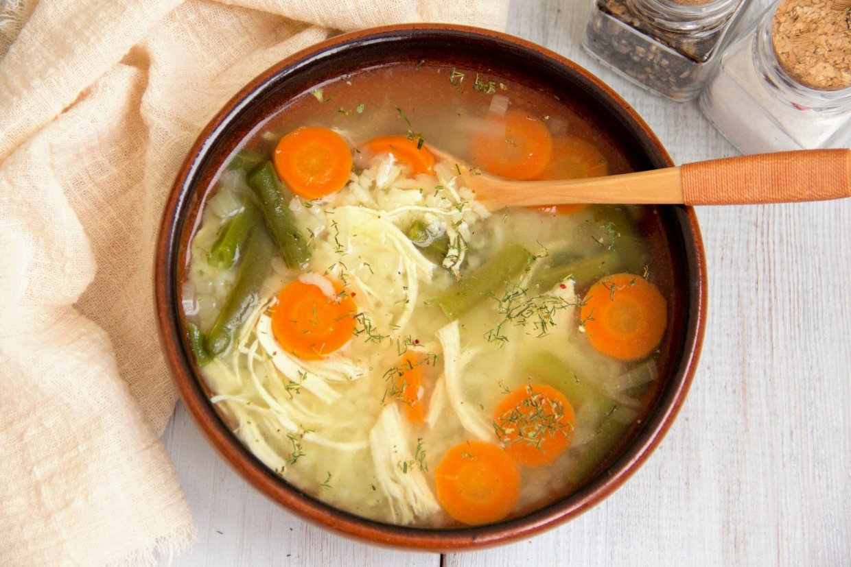 Диетический куриный суп Диетический куриный суп