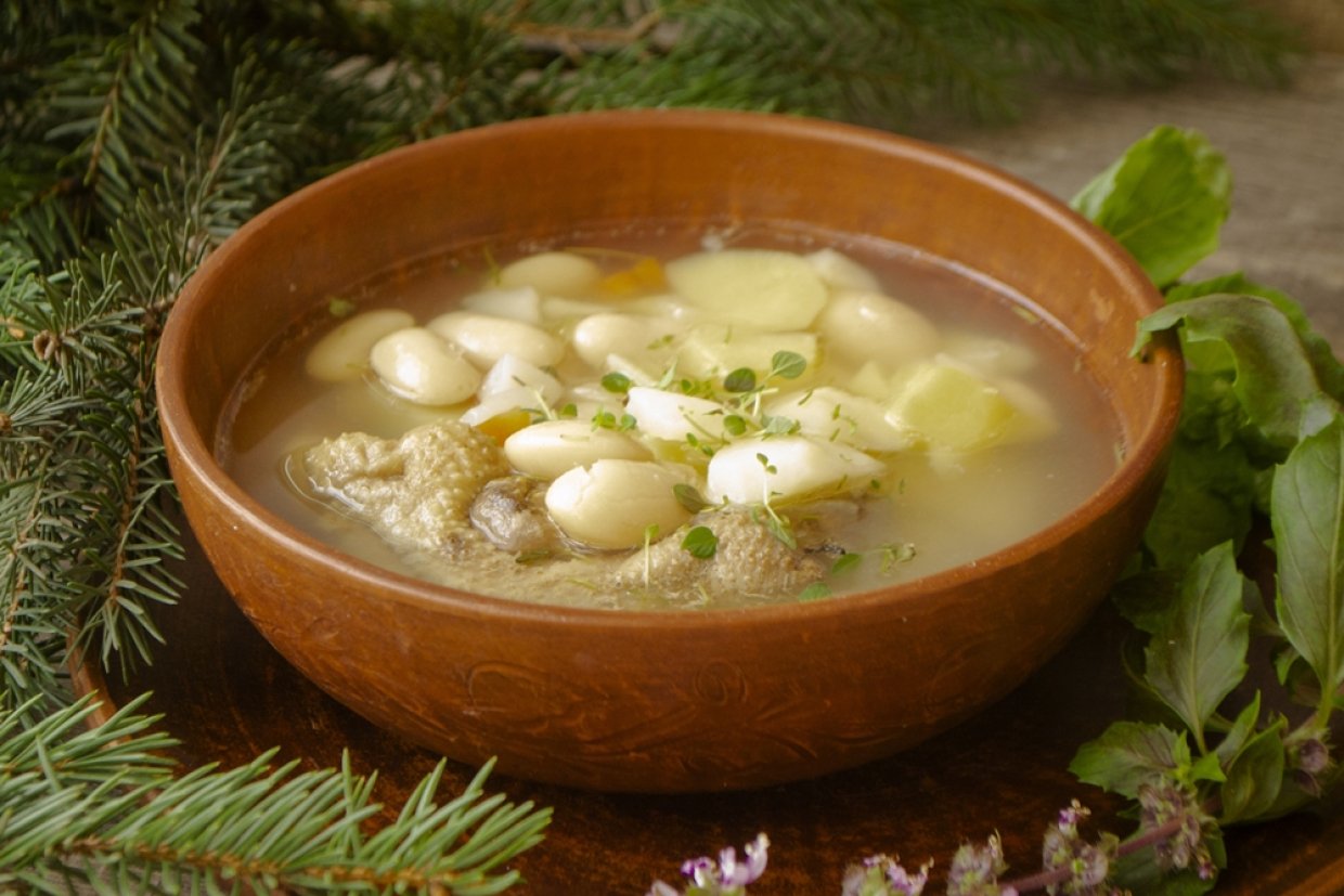 Куриный суп с фасолью Куриный суп с фасолью