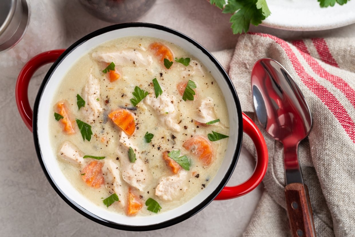 Куриный суп со сливками Куриный суп со сливками