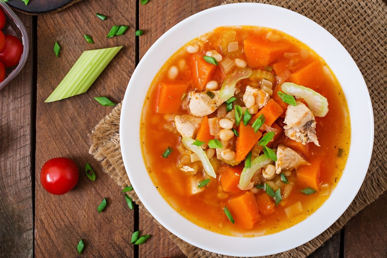 Куриный суп с тыквой Куриный суп с тыквой