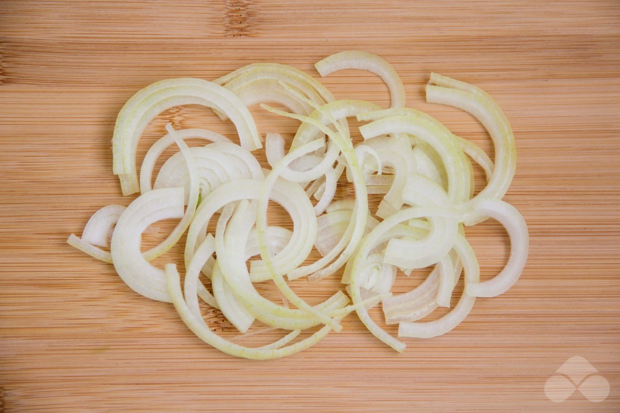 Салат из баклажанов, корейской моркови и болгарского перца – фото приготовления рецепта, шаг 5