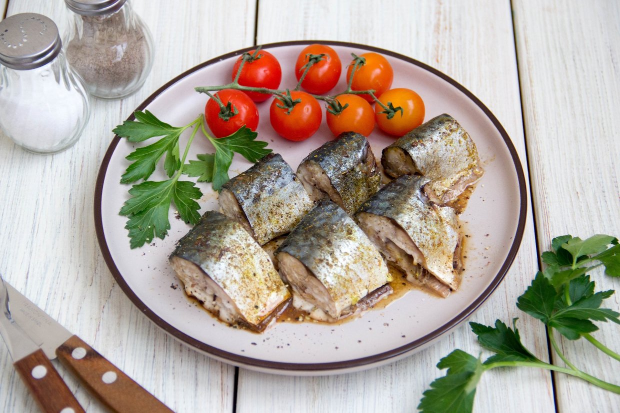 Скумбрия кусочками в духовке Скумбрия кусочками в духовке