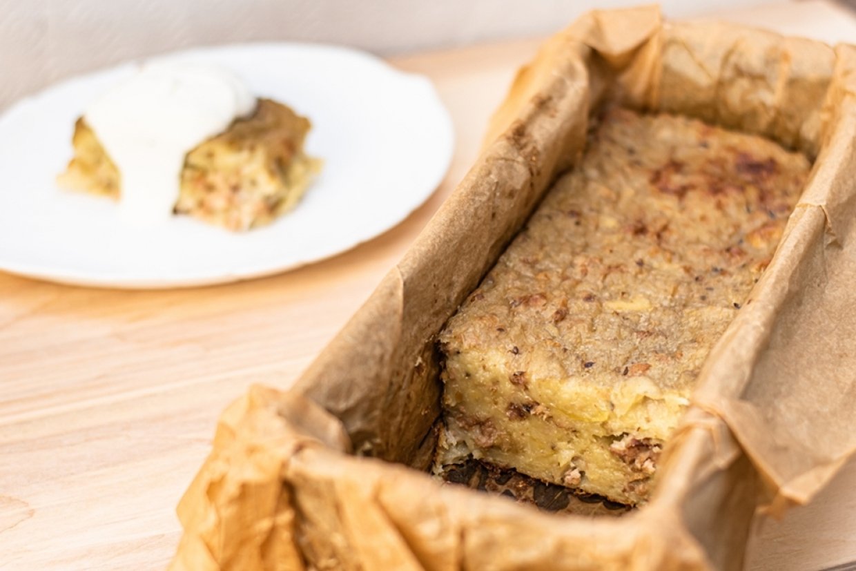 Кугель с картошкой и грибами Кугель с картошкой и грибами