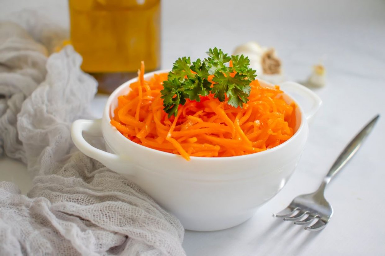 Морковь по-корейски с бальзамическим уксусом Морковь по-корейски с бальзамическим уксусом