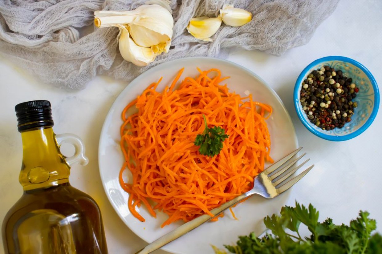 Морковь по-корейски с лимонной кислотой