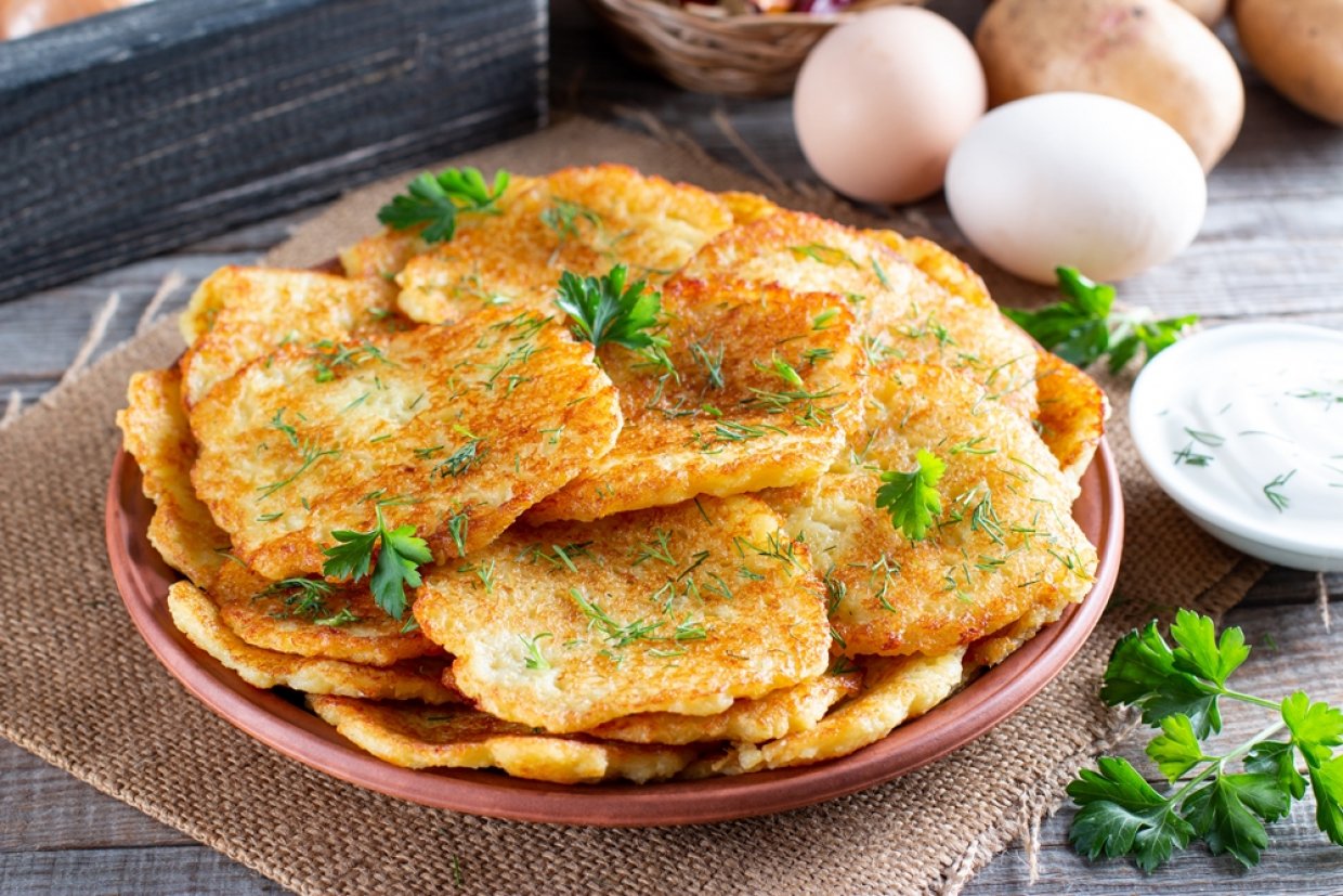Драники из картофельного пюре Драники из картофельного пюре
