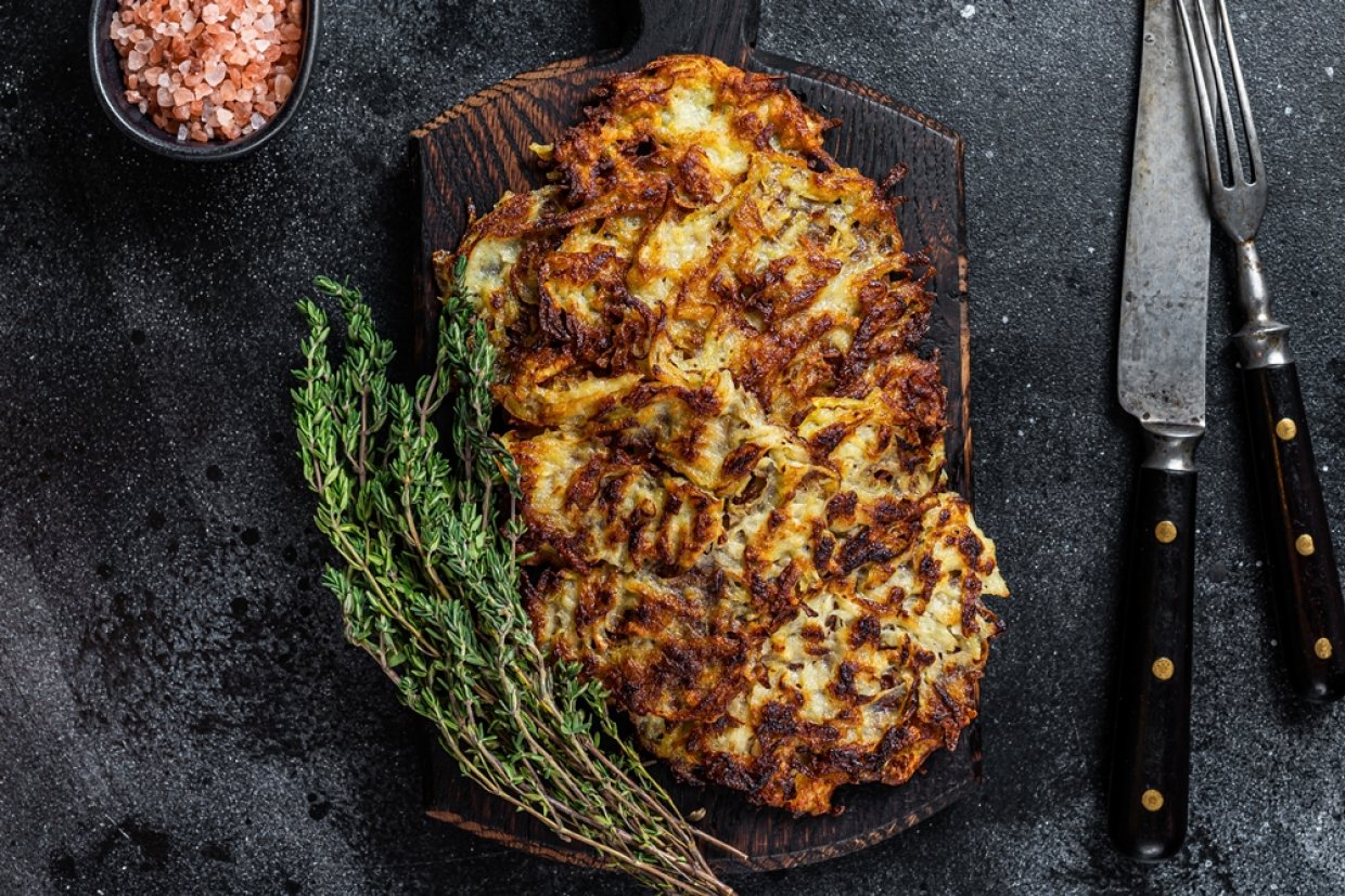 Драники с травами и льняной мукой Драники с травами и льняной мукой