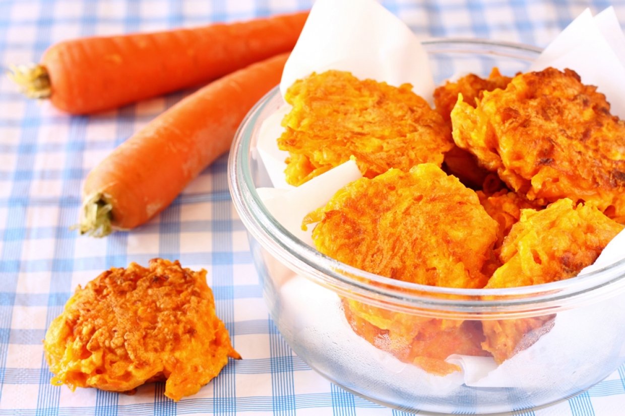 Драники из моркови с кукурузной мукой Драники из моркови с кукурузной мукой