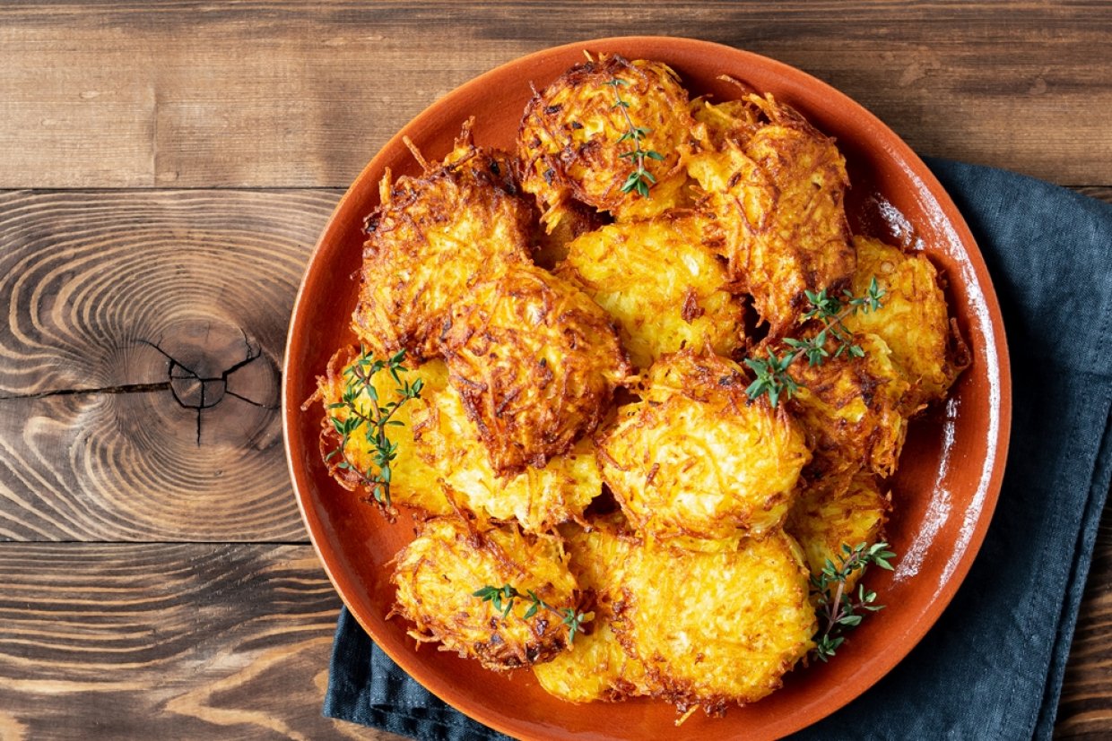 Драники с кукурузной крупой Драники с кукурузной крупой