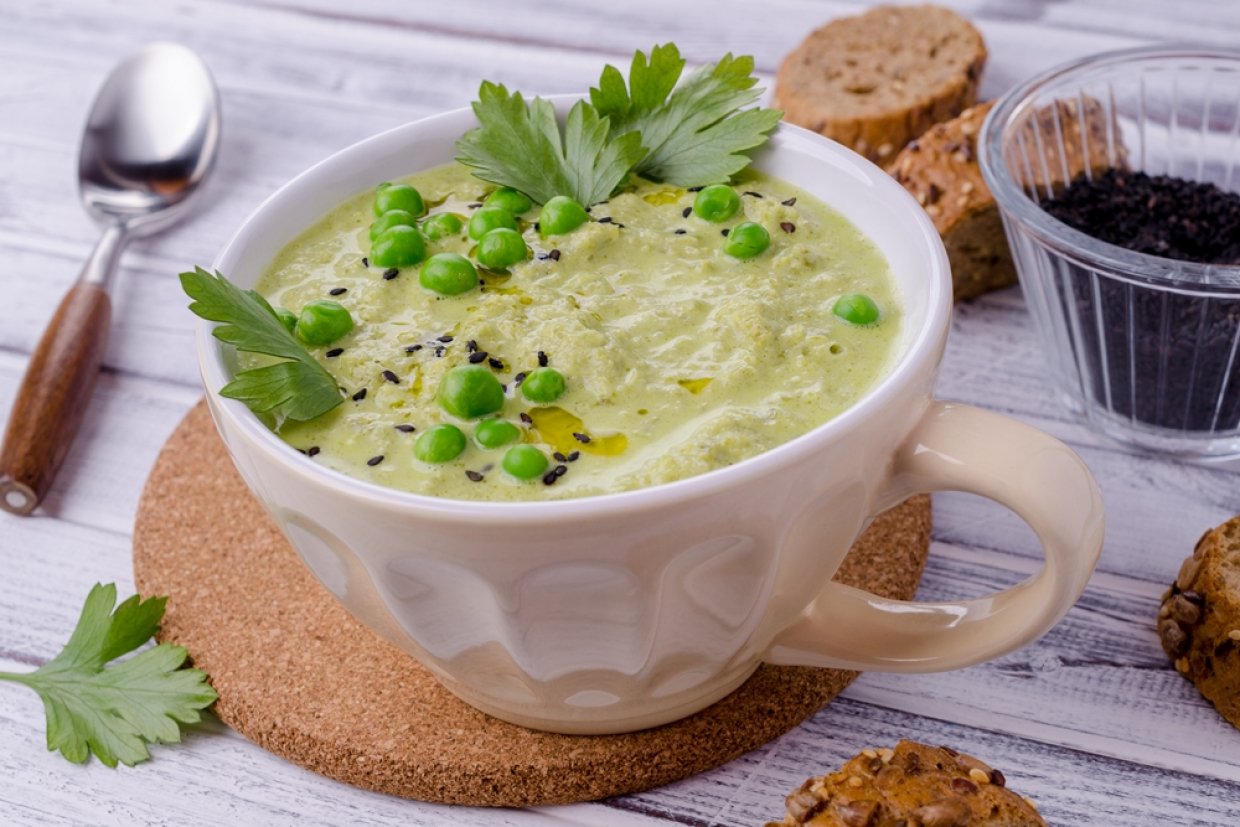 Гороховый суп-пюре с картофелем Гороховый суп-пюре с картофелем