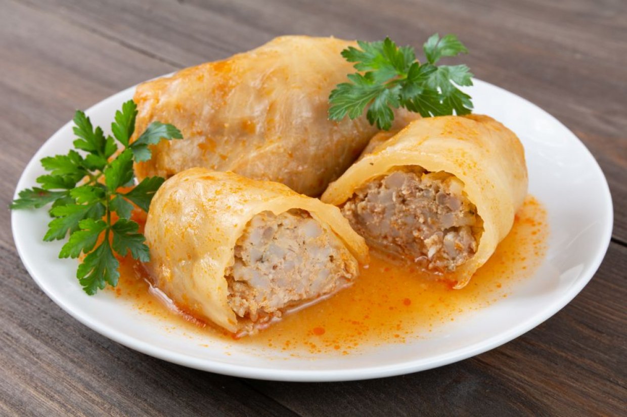 Голубцы с куриным фаршем без обжарки Голубцы с куриным фаршем без обжарки