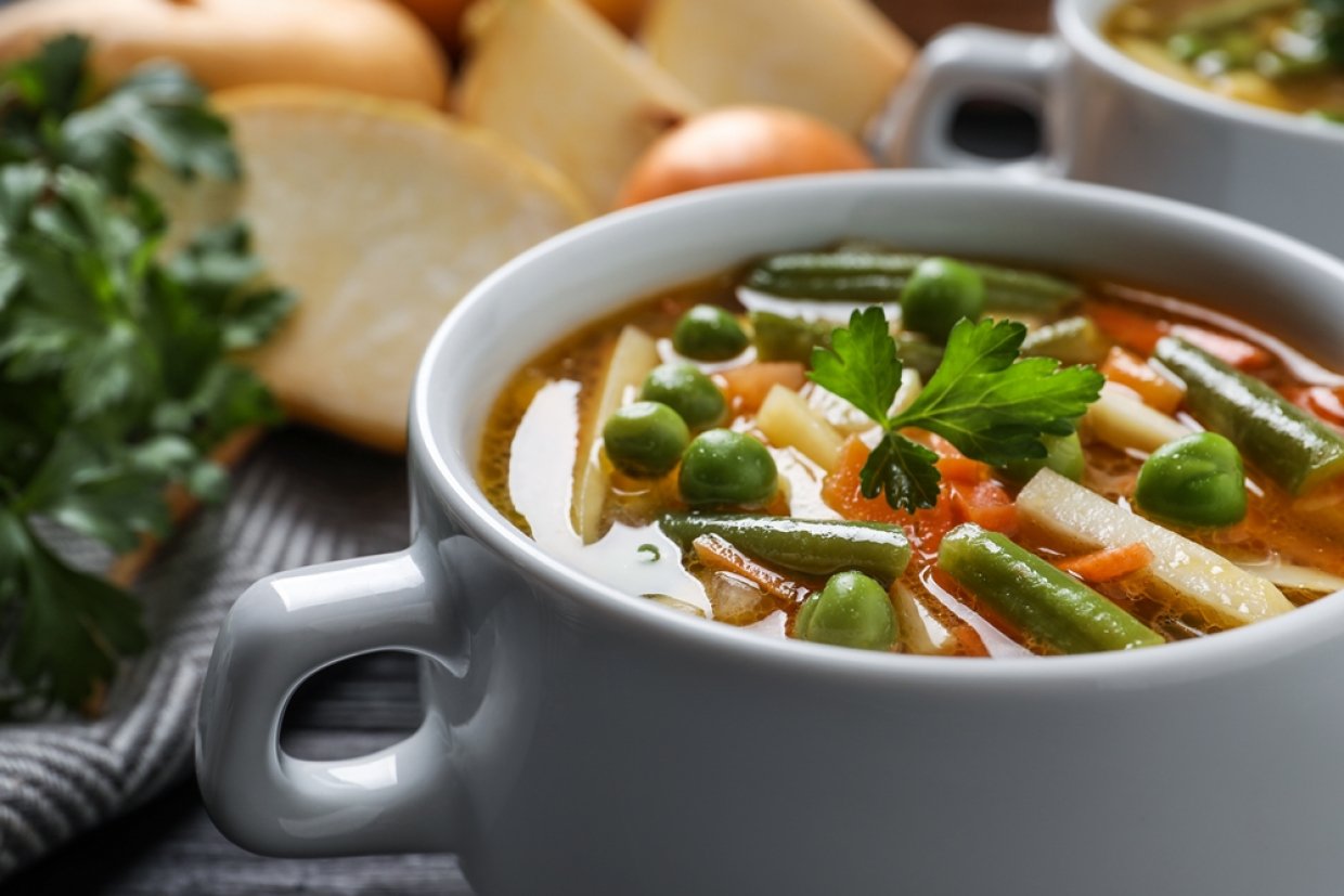 Гороховый суп со стручковой фасолью Гороховый суп со стручковой фасолью