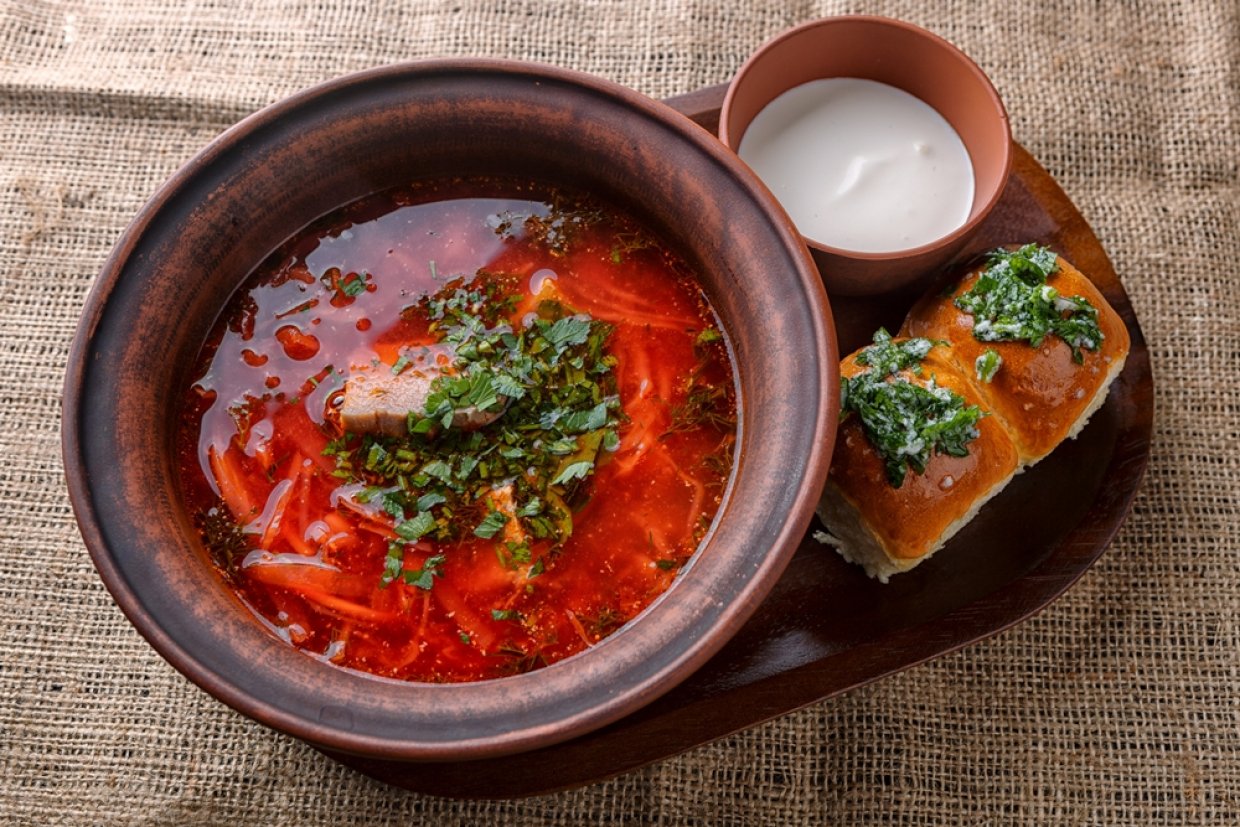 Борщ с квашеной капустой и свеклой Борщ с квашеной капустой и свеклой