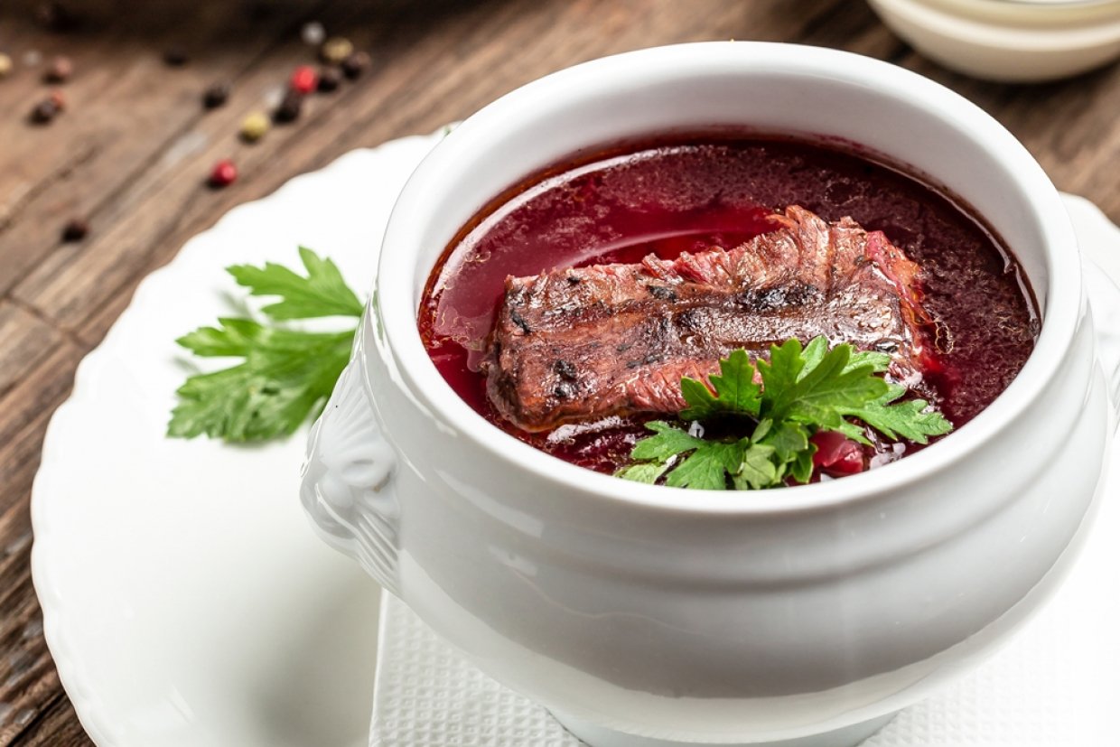 Борщ с ребрышками Борщ с ребрышками