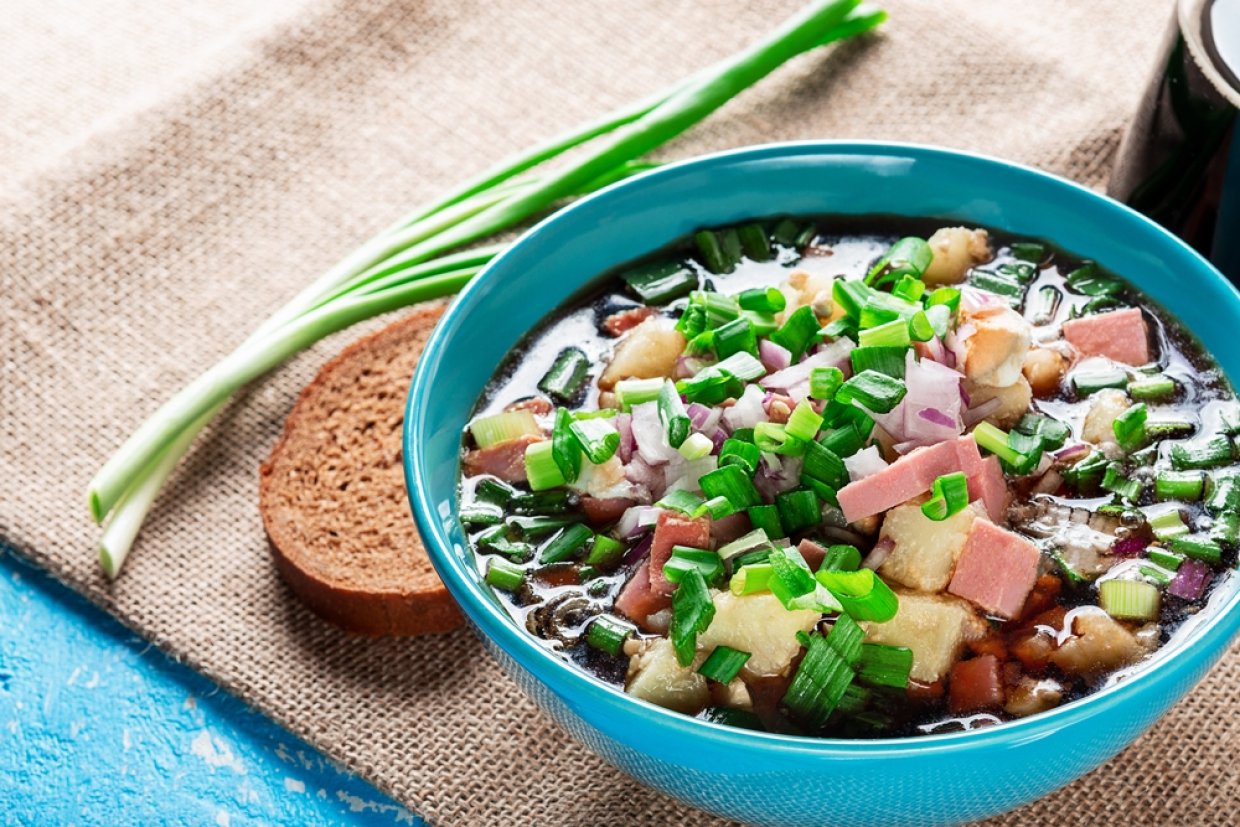 Окрошка с редькой Окрошка с редькой