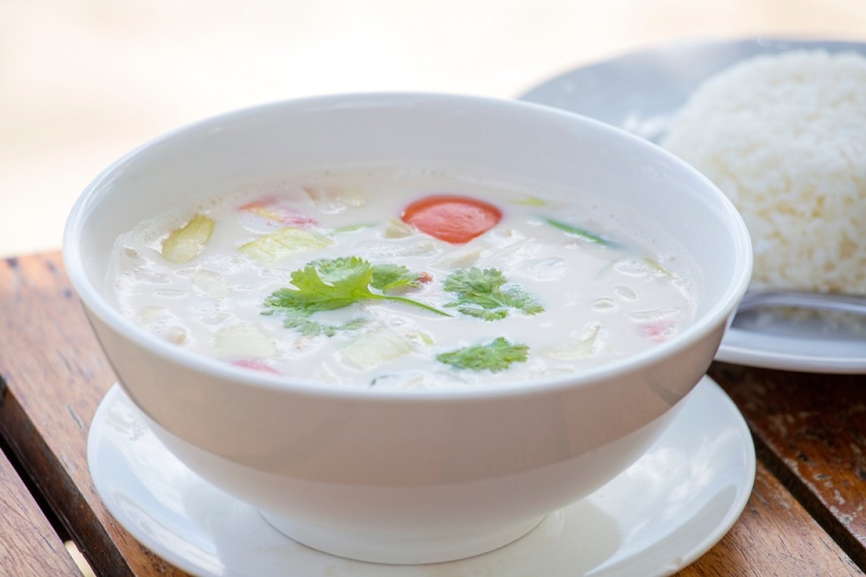Молочный суп с овощами Молочный суп с овощами