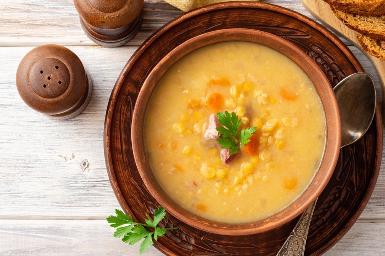 Гороховый суп с кукурузой в мультиварке Гороховый суп с кукурузой в мультиварке