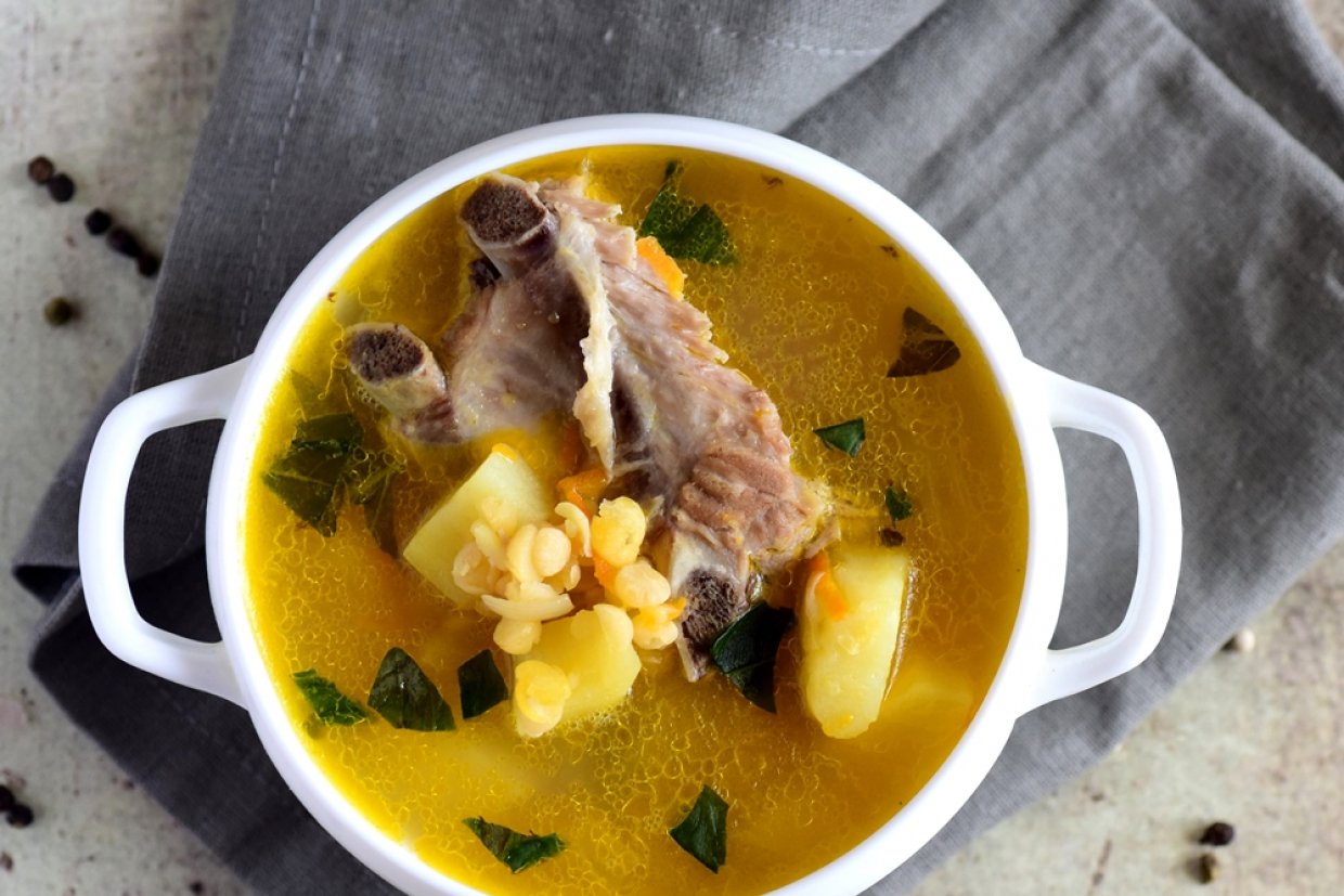 Гороховый суп с мясом в мультиварке Гороховый суп с мясом в мультиварке