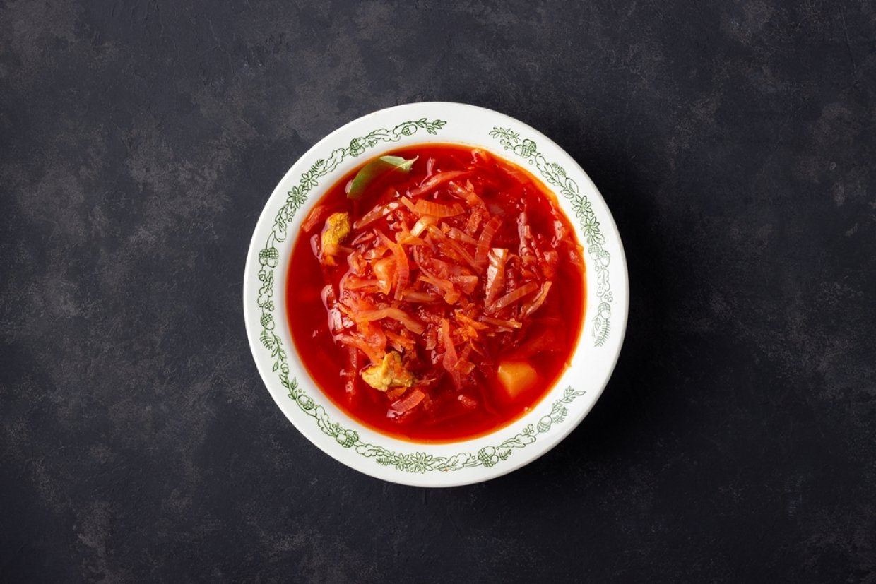 Борщ с квашеной капустой и корейской морковью Борщ с квашеной капустой и корейской морковью