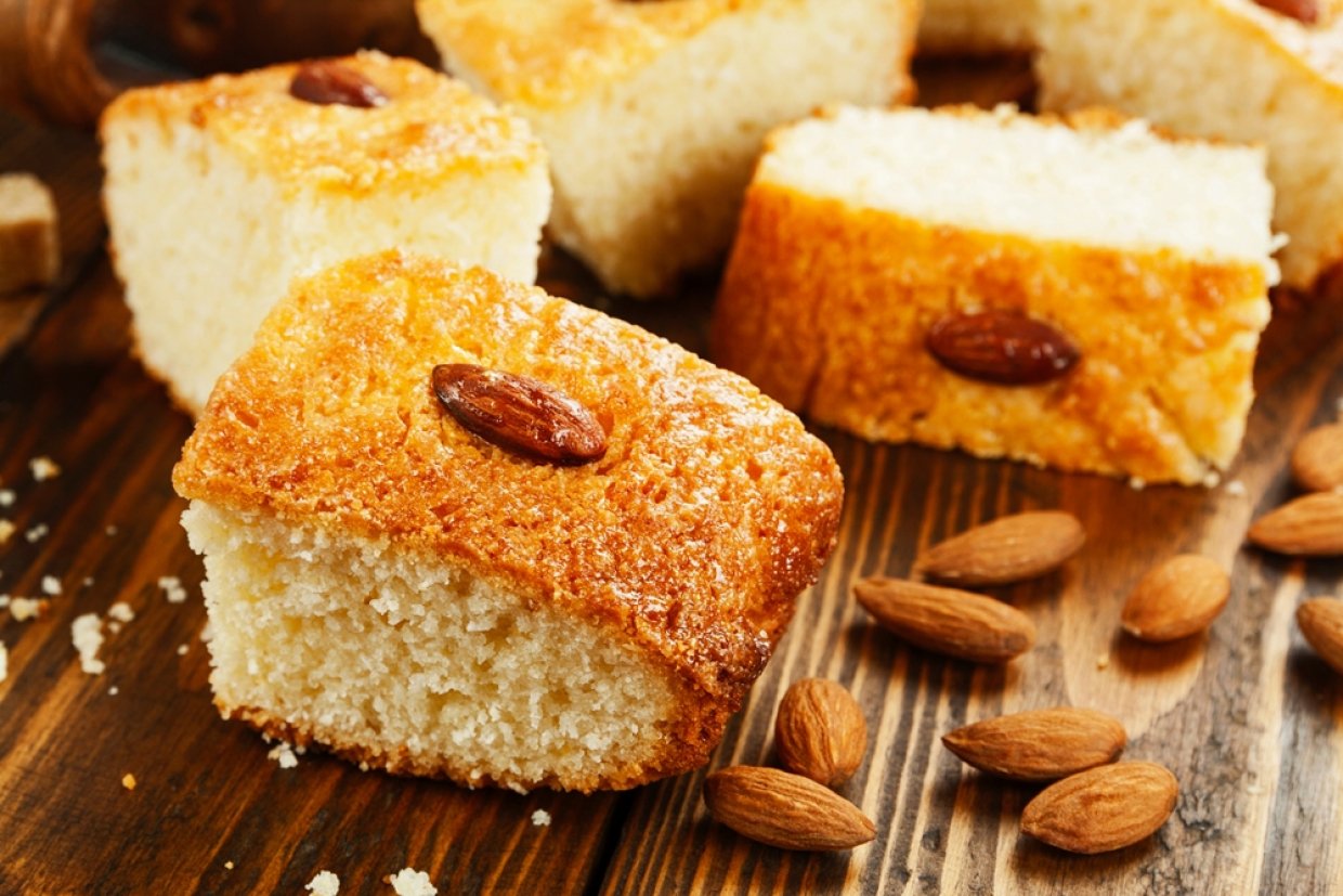 Кекс с кокосом и миндалем Кекс с кокосом и миндалем