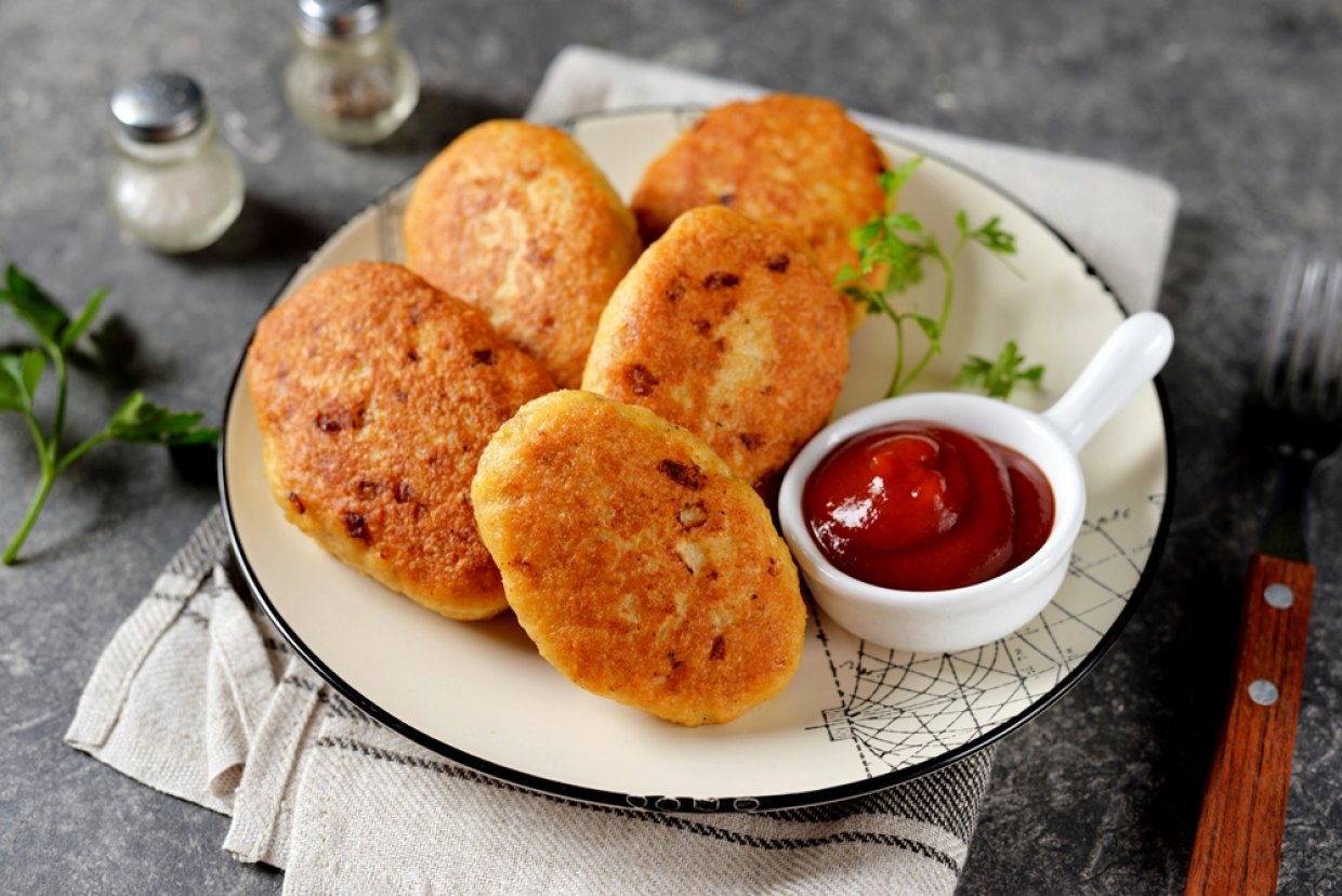 Куриные котлеты с беконом Куриные котлеты с беконом
