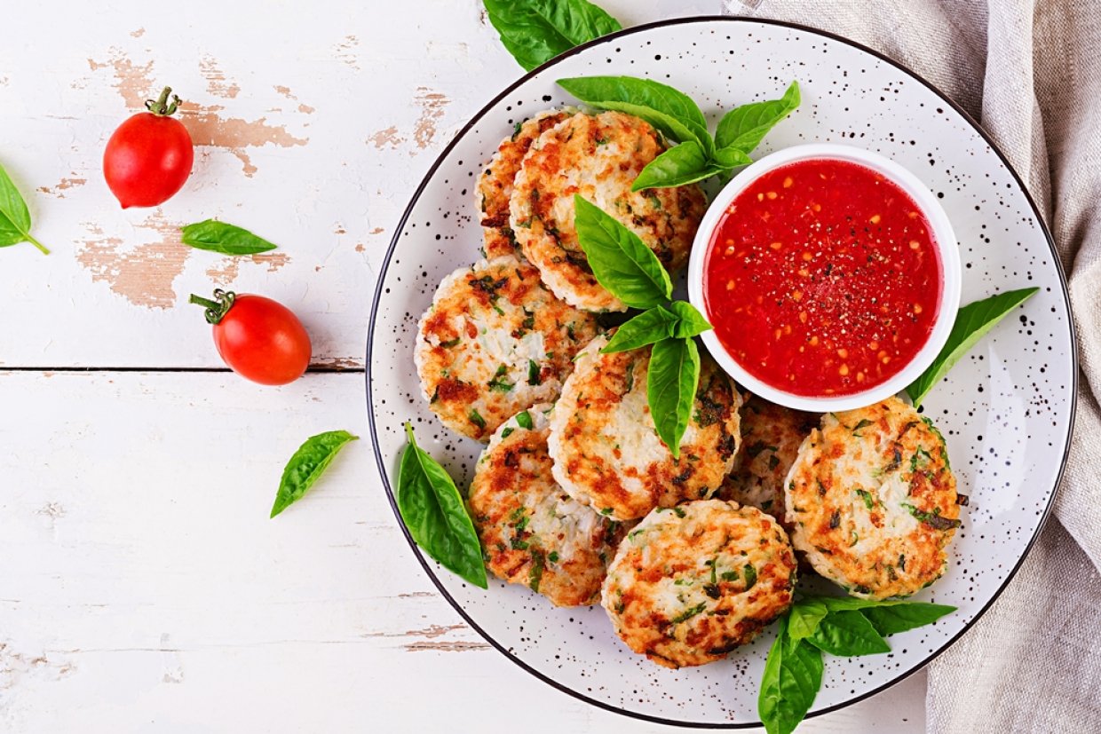 Куриные котлеты со шпинатом Куриные котлеты со шпинатом