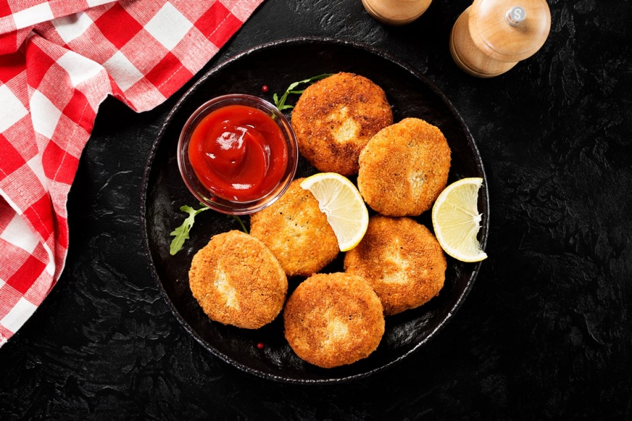 Куриные котлеты с манкой Куриные котлеты с манкой