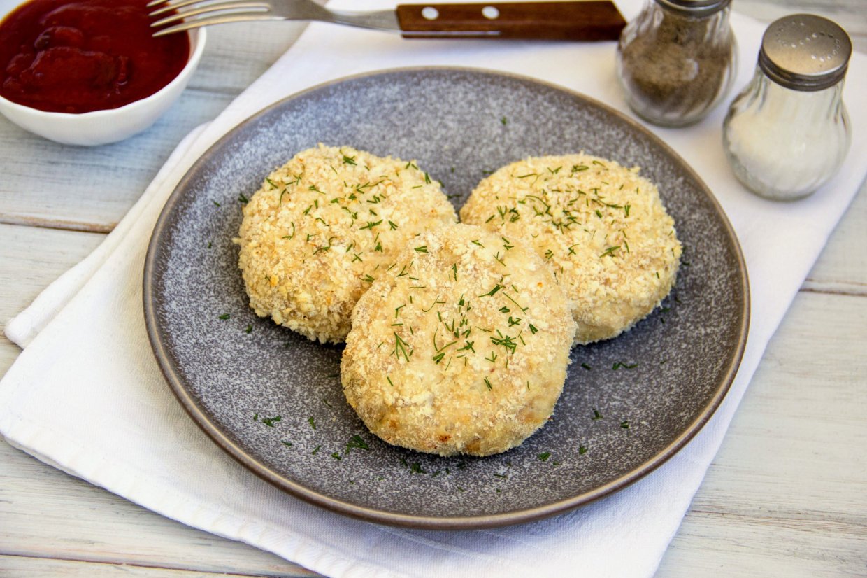 Куриные котлеты в панировке в духовке Куриные котлеты в панировке в духовке